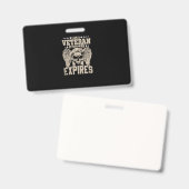 誓いの果てぬ退役軍人だ バッジ (正面＆裏面)