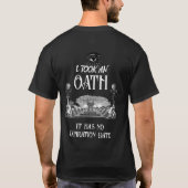 誓いを立てた Tシャツ (裏面)