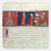 誓いを立てる女性 スクエアシール (正面)