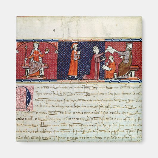 誓いを立てる女性 マグネット (正面)