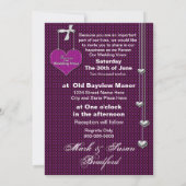 誓いを結婚更新する – 招待状ハート 招待状 (裏面)