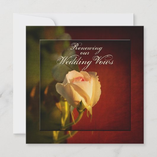 誓いを結婚更新する – 招待状 (正面)