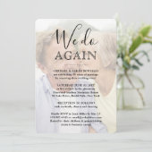 誓い更新2フォトオーバーレイ我々は再結婚行する 招待状 (スタンド正面)