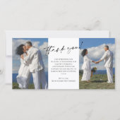 誓い結婚の更新写真ありがとう サンキューカード (正面)