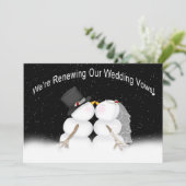 誓い結婚の更新 – 招待状 – 冬/雪 (スタンド正面)