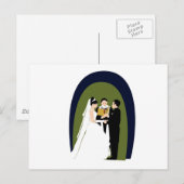 誓い、花嫁、花婿と役人 ポストカード (正面/裏面)