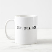 誓うことをfscking止めて下さい コーヒーマグカップ (左)