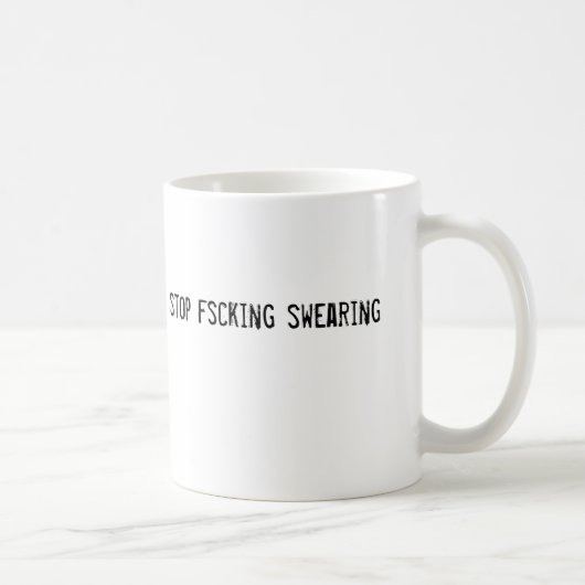 誓うことをfscking止めて下さい コーヒーマグカップ (右)
