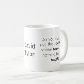 誓う? コーヒーマグカップ (正面右)