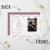 誓お洒落い | 手描きドードル | ウェディング セーブザデート