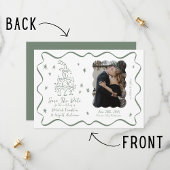 誓お洒落い | 手描きドードル | ウェディング セーブザデート