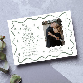 誓お洒落い | 手描きドードル | ウェディング セーブザデート