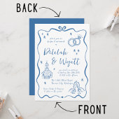 誓お洒落い | 手描きドードル | ウェディング 招待状