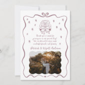 誓お洒落い | 手描きドードル | サンキューカード (正面)