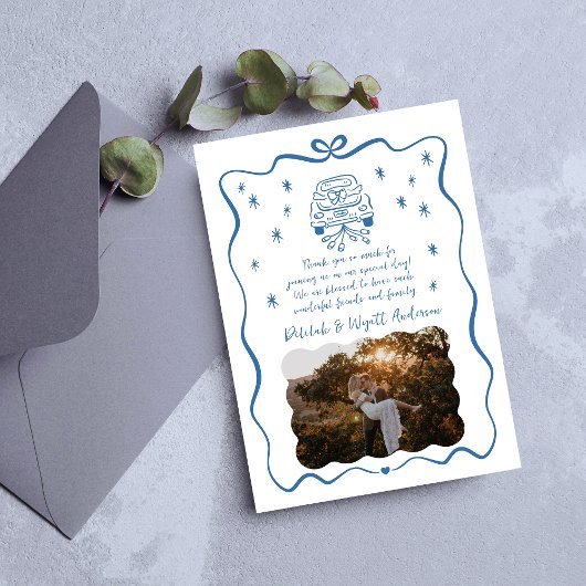 誓お洒落い | 手描きドードル | サンキューカード