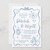 誓お洒落い | 手描きドードル | リハーサル 招待状 (正面)