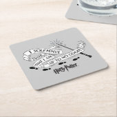 誓って誓って善を為さぬ スクエアペーパーコースター (アングル)