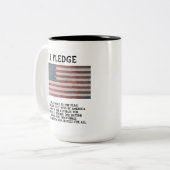 誓ってTシャツ ツートーンマグカップ (正面左)