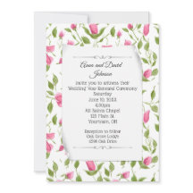 誓の更新のためのピンクローズバッドデザイン