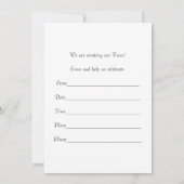 誓の更新の招待状 招待状 (裏面)