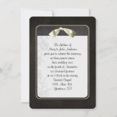 誓の更新ブラックフレーム 招待状 (正面)