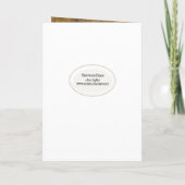 誓の更新ヴィンテージ婚姻証明書 招待状 (裏面)