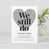 誓の更新招待状シンプルデザイン 招待状 (スタンド正面)