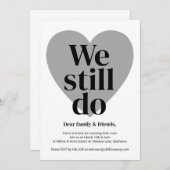 誓の更新招待状シンプルデザイン 招待状 (正面/裏面)