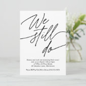 誓の更新招待状シンプルデザイン 招待状 (スタンド正面)