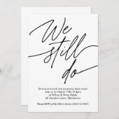 誓の更新招待状シンプルデザイン 招待状 (正面/裏面)