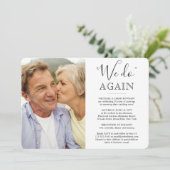 誓の更新2写真またエレガントな結婚式 招待状 (スタンド正面)