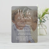 誓の更新2写真我々は再び白い文字結婚の 招待状 (スタンド正面)