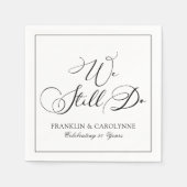 誓エレガントい更新記念日 スタンダードカクテルナプキン (正面)