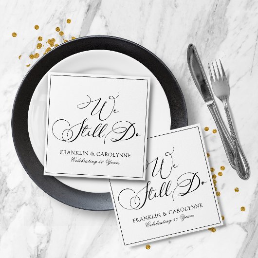 誓エレガントい更新記念日 スタンダードカクテルナプキン