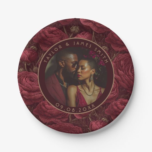 誓モダンの更新プレートパーティー ペーパープレート (正面)