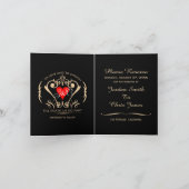 誓伝統的い日付カードの保存 案内状 (内部)