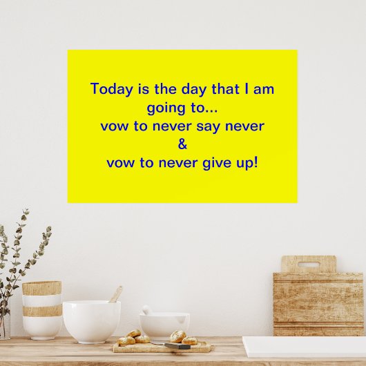 誓約する ポスター (キッチン)