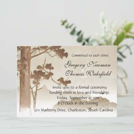 誓約式招待状 招待状 (スタンド正面)