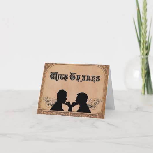 誓約式 カスタム サンクス カード (正面)