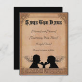 誓約式 カスタム セーブ・ザ・デート カード (正面/裏面)