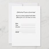 誓約更新 50周年 招待状 両面 (裏面)