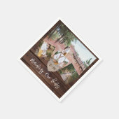 誓素朴い更新記念写真コラージュパーティー スタンダードカクテルナプキン (角)