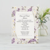 誓結婚の更新のためのライラック 招待状 (スタンド正面)