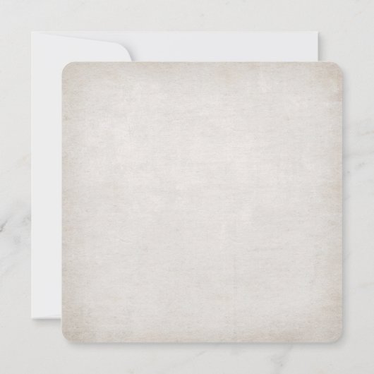 誓結婚の更新 – ターコイズフローラtwiftブーケ 招待状 (裏面)