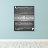 誓結婚キャンバス版記念記念品 キャンバスプリント (インサイチュ (ウッドフロア))