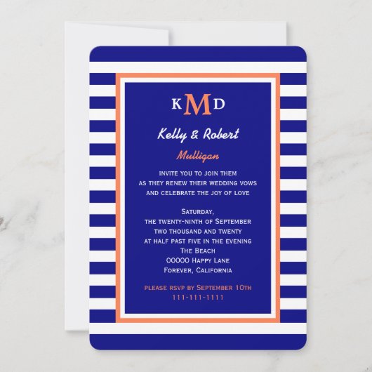 誓航海のの更新招待状 招待状 (正面)