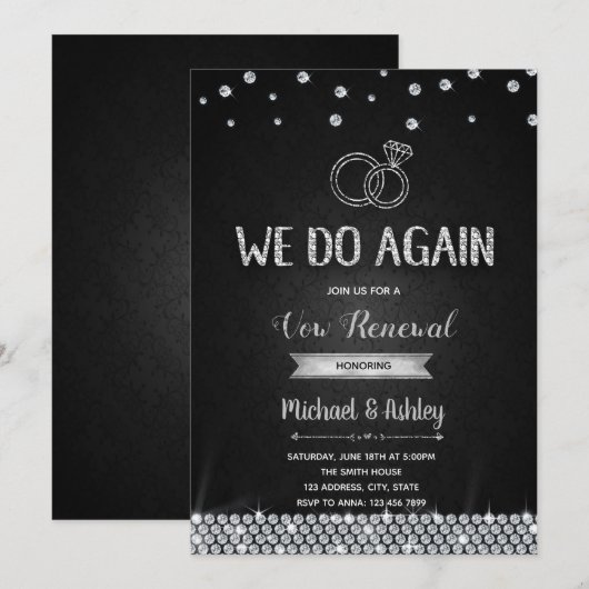 誓願更新招待状 招待状 (正面/裏面)