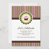 誕生お洒落日パーティーの招待 招待状 (正面)