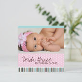 誕生お洒落日パーティーの招待 招待状 (スタンド正面)