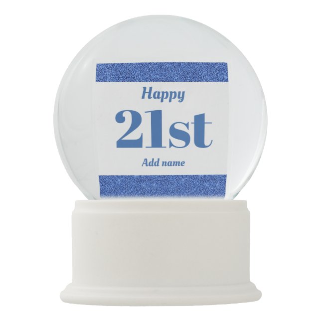 誕生かわいらし日のスノーグローブ贈り物21 スノーグローブ (正面)